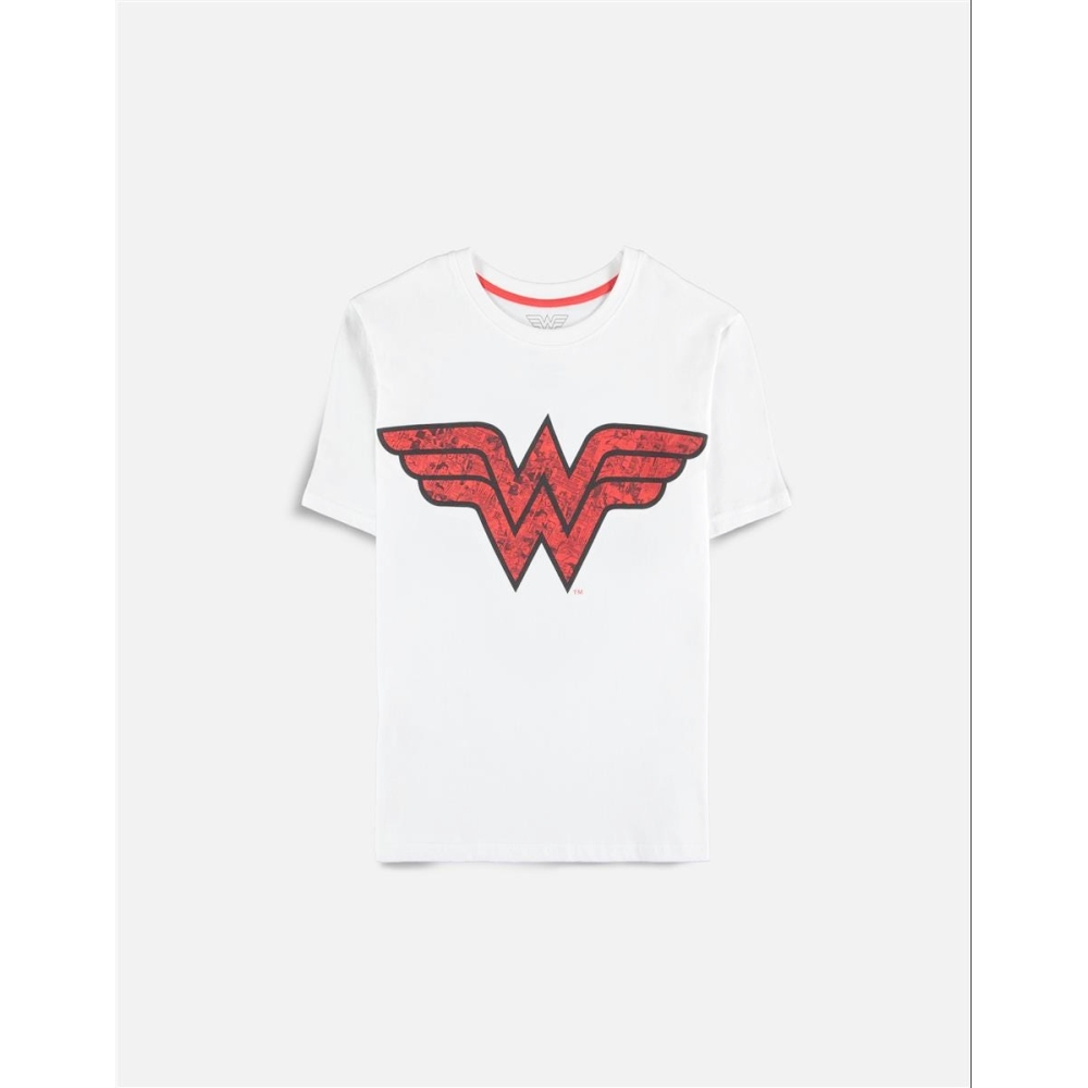 DC Comics Wonder Woman - Logo Dames Tshirt - Wit